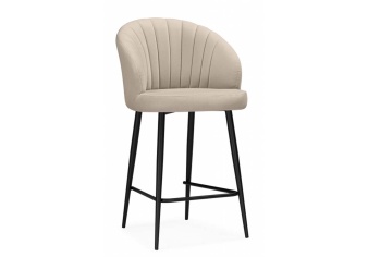 Стул полубарный Бэнбу из велюра