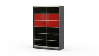 Шкаф-купе двухдверный Стандарт Цветные стекла BMS