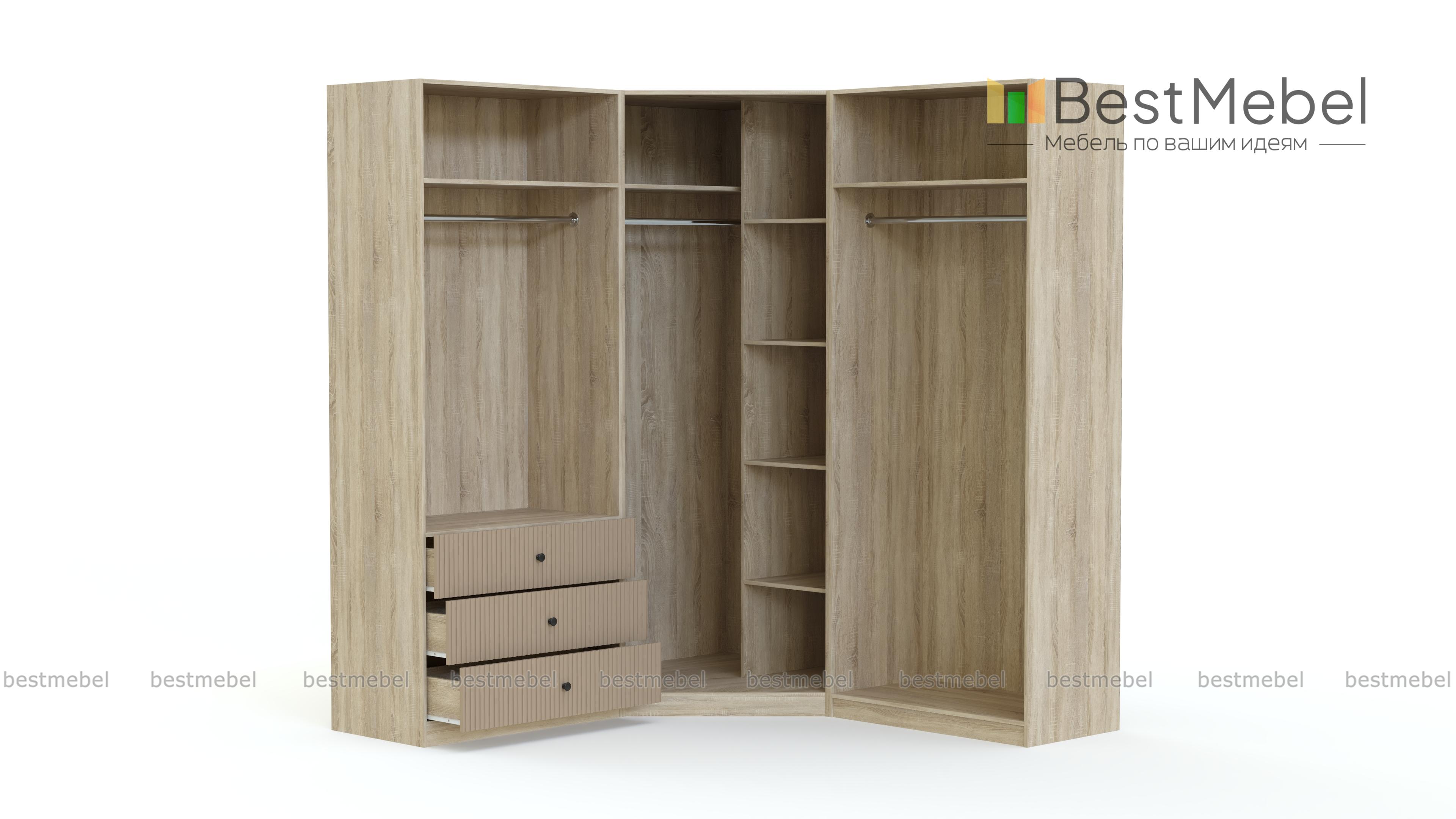 Шкаф угловой Клэр 27 BMS - Фото