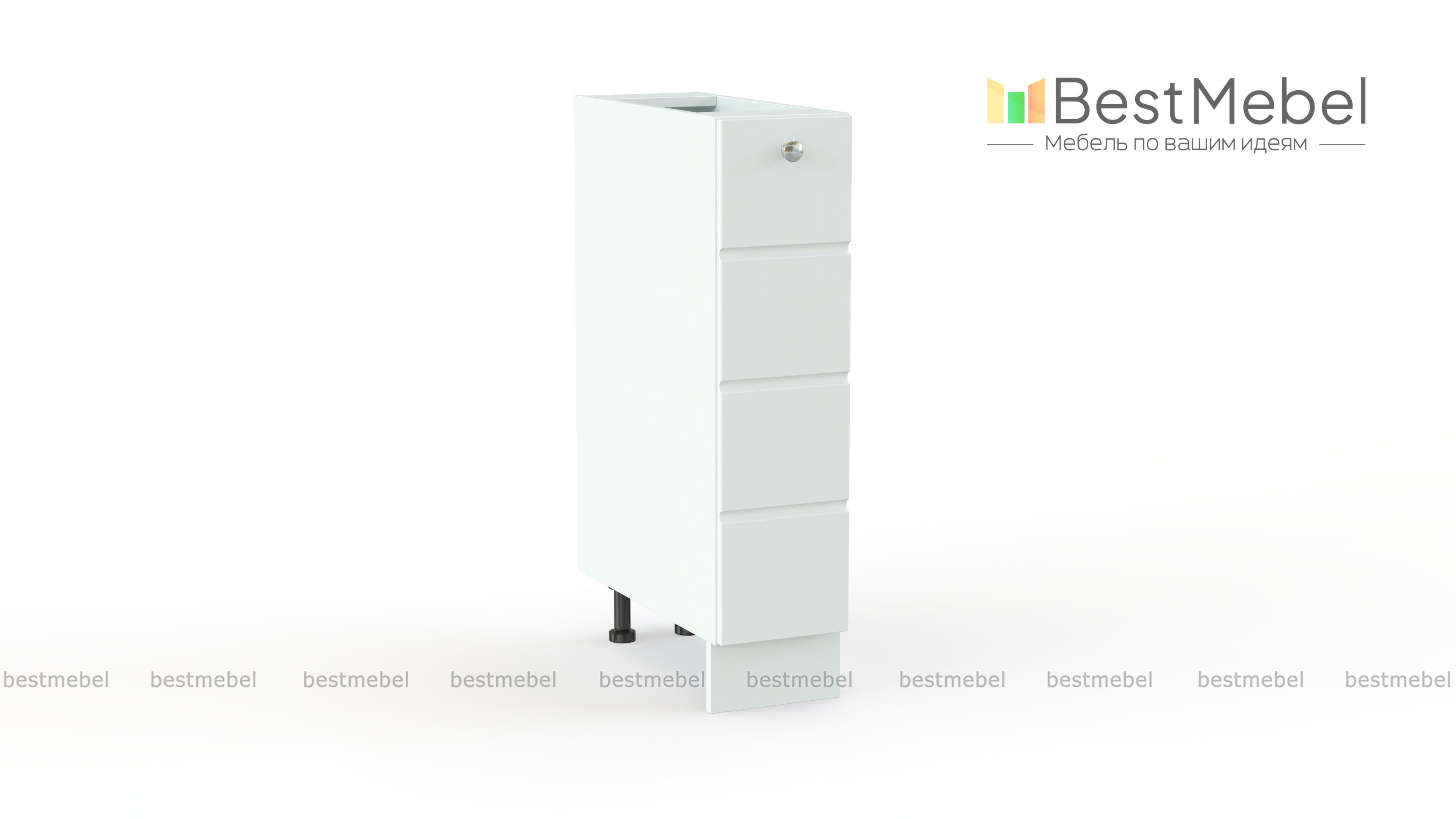 Тумба с бутылочницей Квадро BMS - Фото