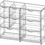 Схема сборки Комод с ящиками Хьюстон BMS