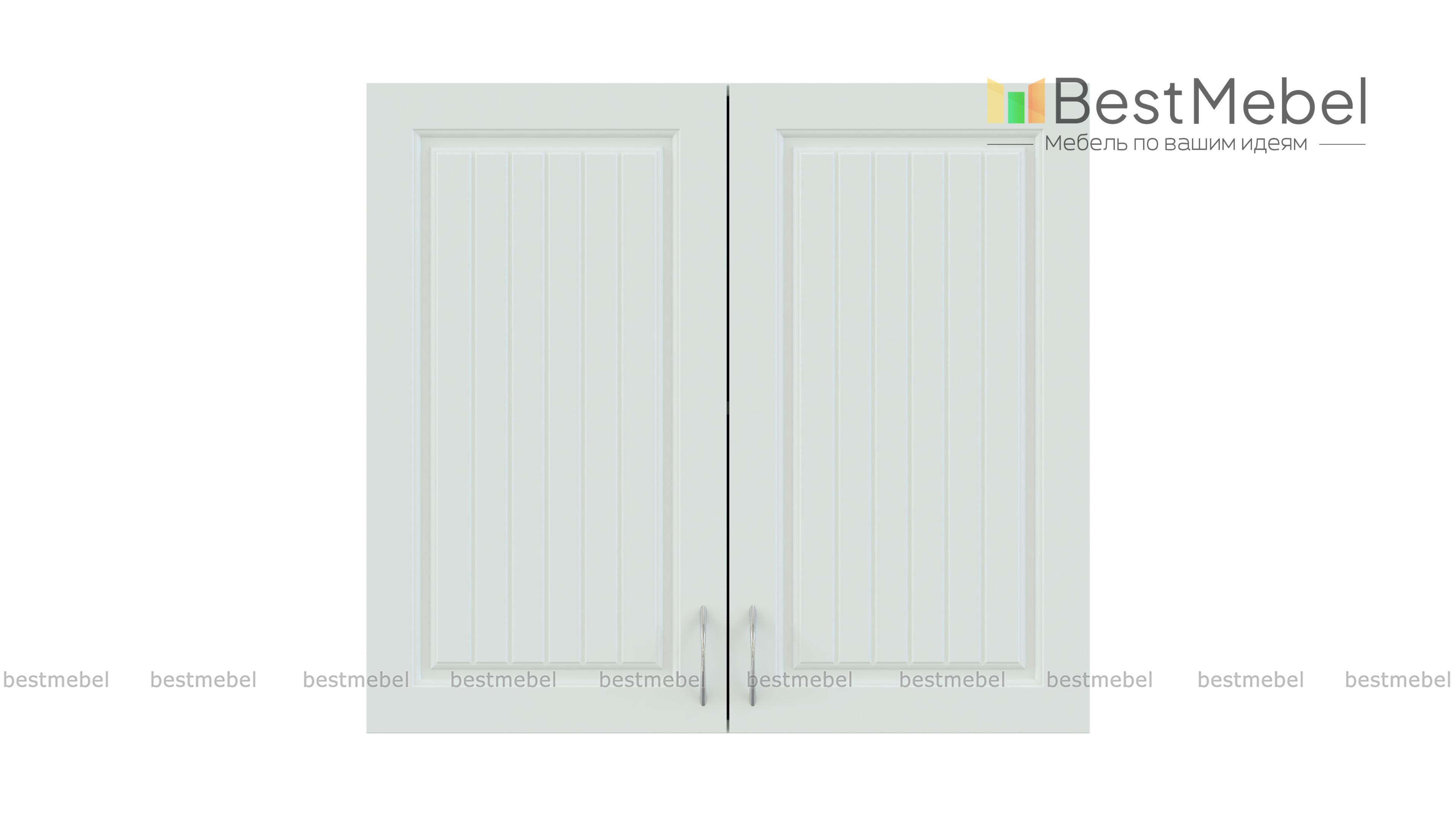 Шкаф навесной Николь 2 двери BMS - Фото