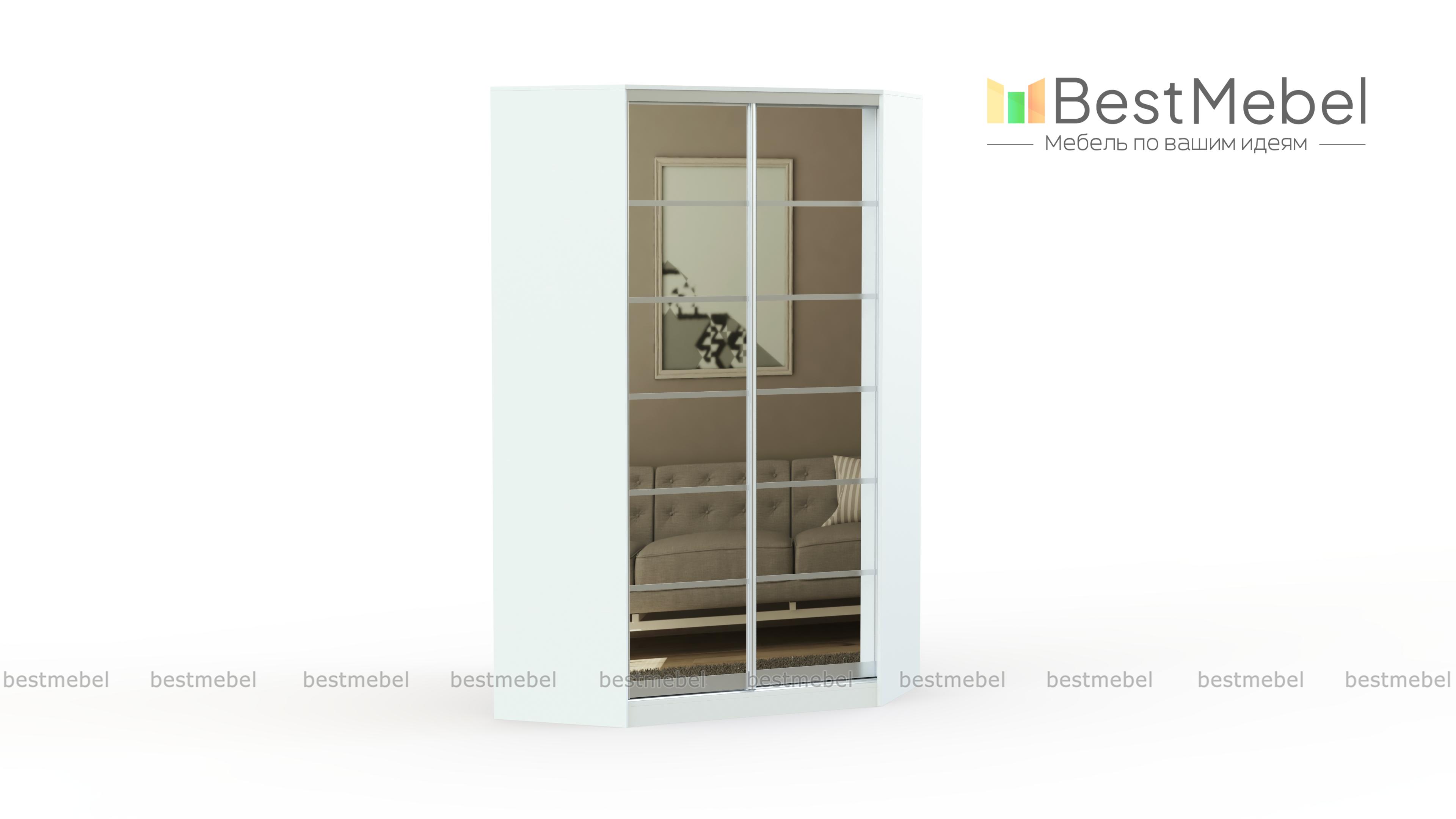 Угловой шкаф-купе Комби-М BMS - Фото