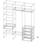 Стеллаж для одежды Мирта 17 BMS
