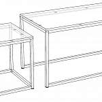 Схема сборки Комплект столиков Эббот 8 BMS