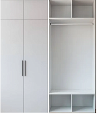 ЭСКИЗ Распашной шкаф Вилета 5  (1000х2400х400)
