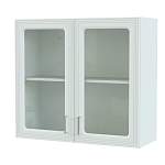 Шкаф навесной 2 двери со стеклом Ника BMS - Фото 4