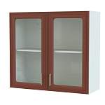 Шкаф навесной 2 двери со стеклом Ника BMS - Фото 5