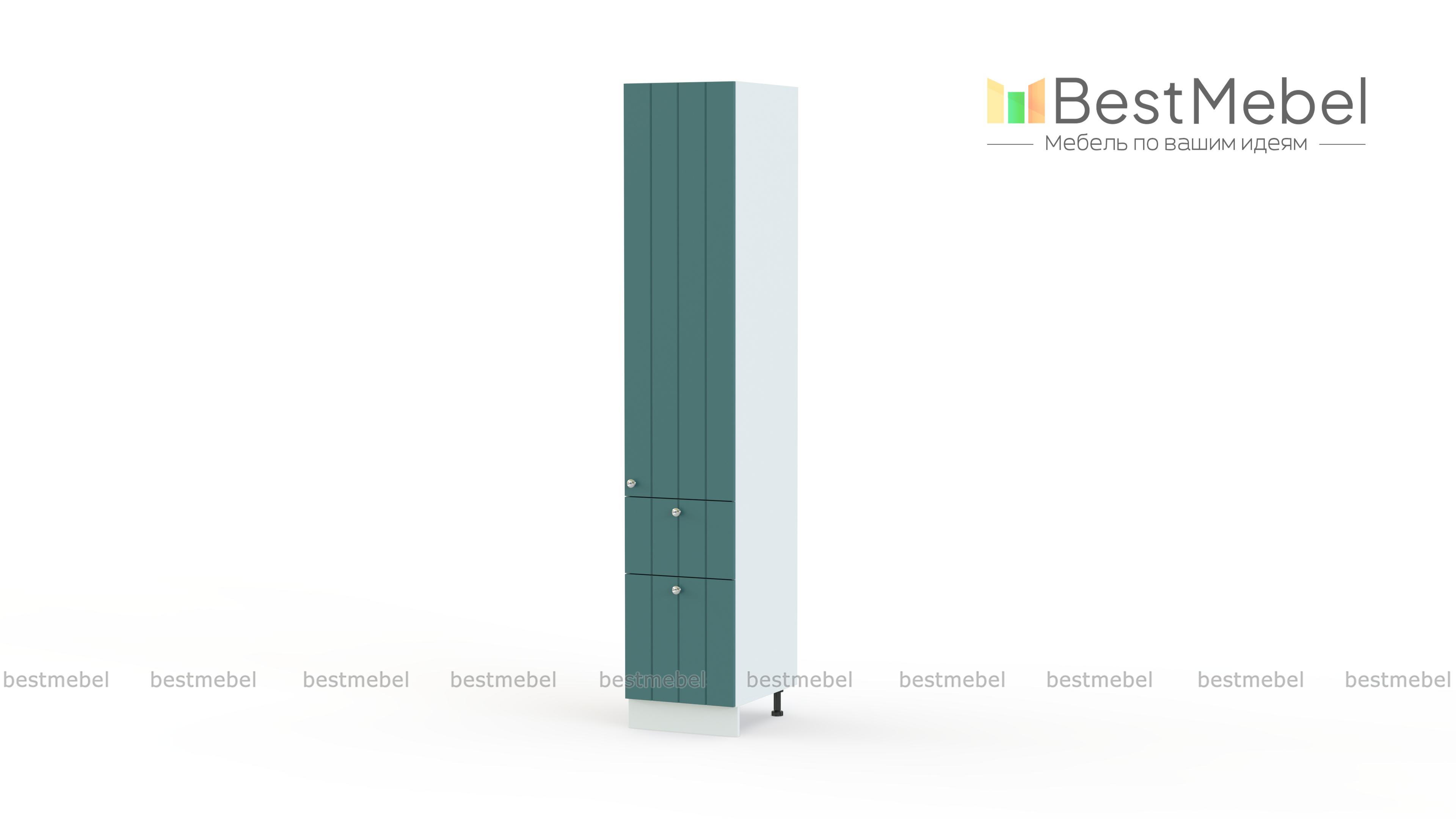 Шкаф пенал с 1-ой дверцей и 2-мя ящиками Прованс BMS - Фото