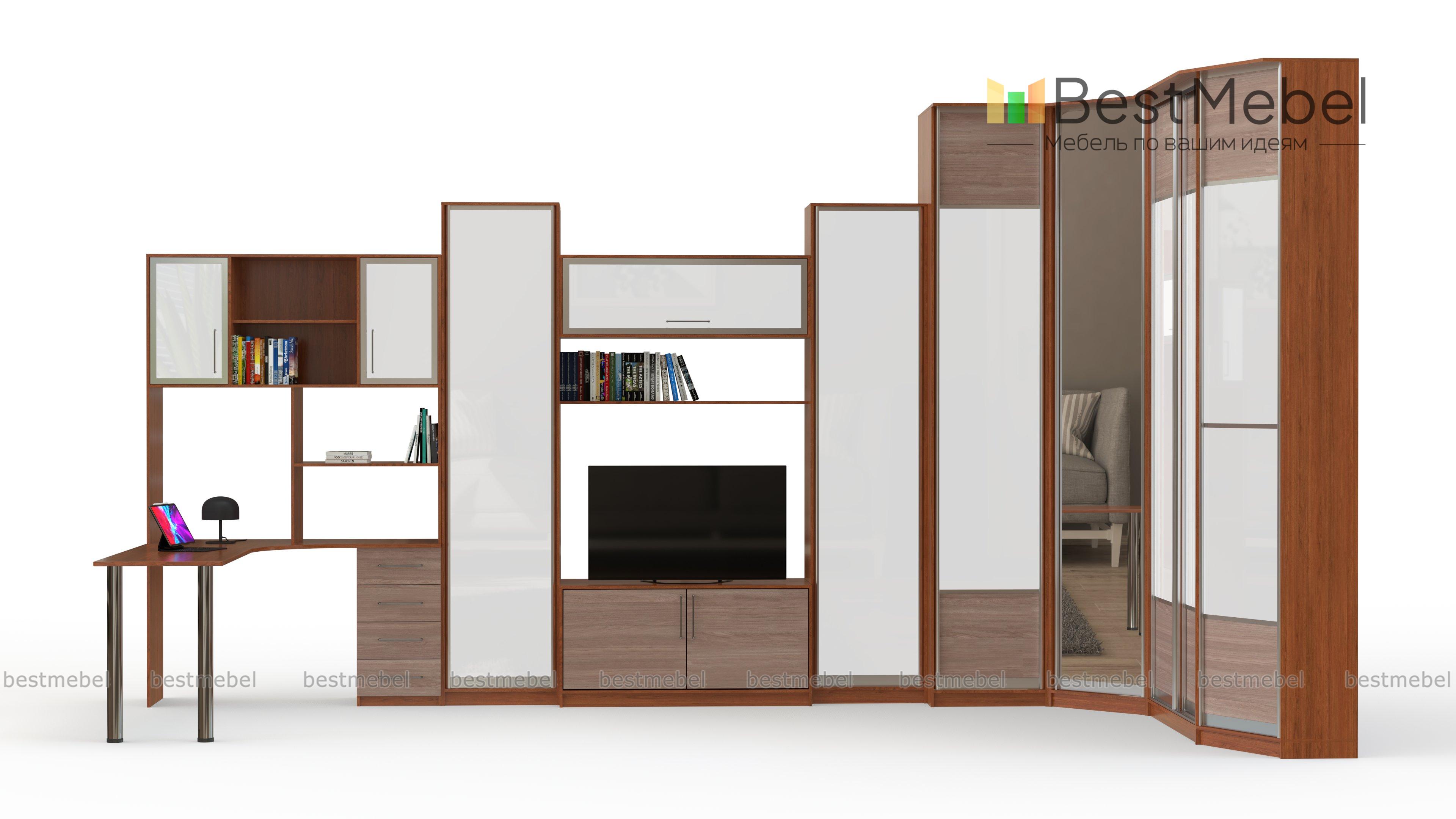 Стенка со столом Фаворит BMS - Фото