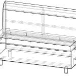 Кухонный диван Блеск BMS(Подъемное сиденье)