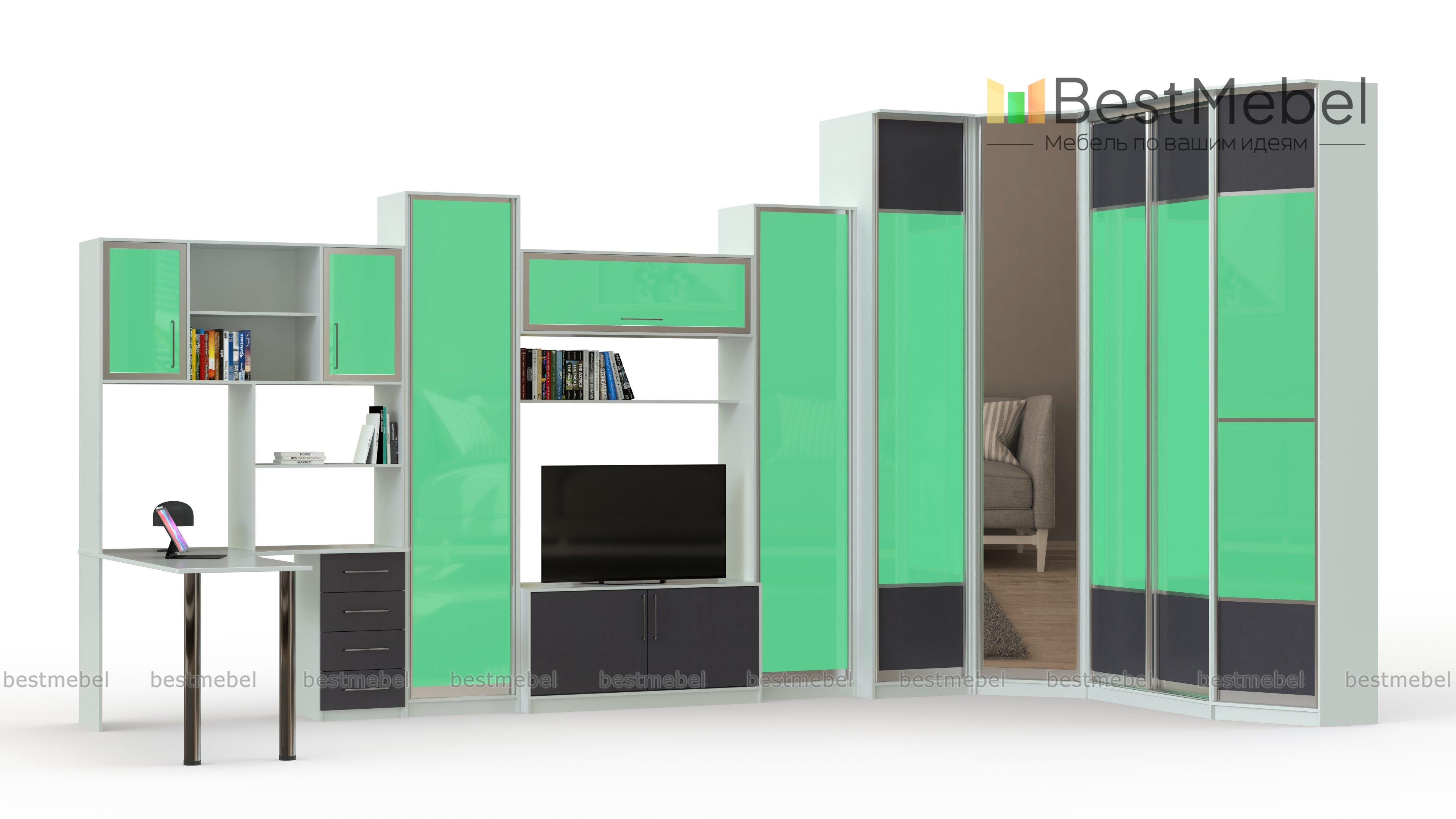 Стенка со столом Фаворит BMS - Фото