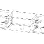 ЭСКИЗ Тумба под ТВ Франд (1700х420х450)