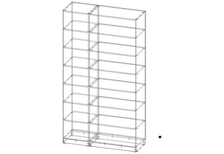 Стеллаж  Барни 02 (1400х2500х480)