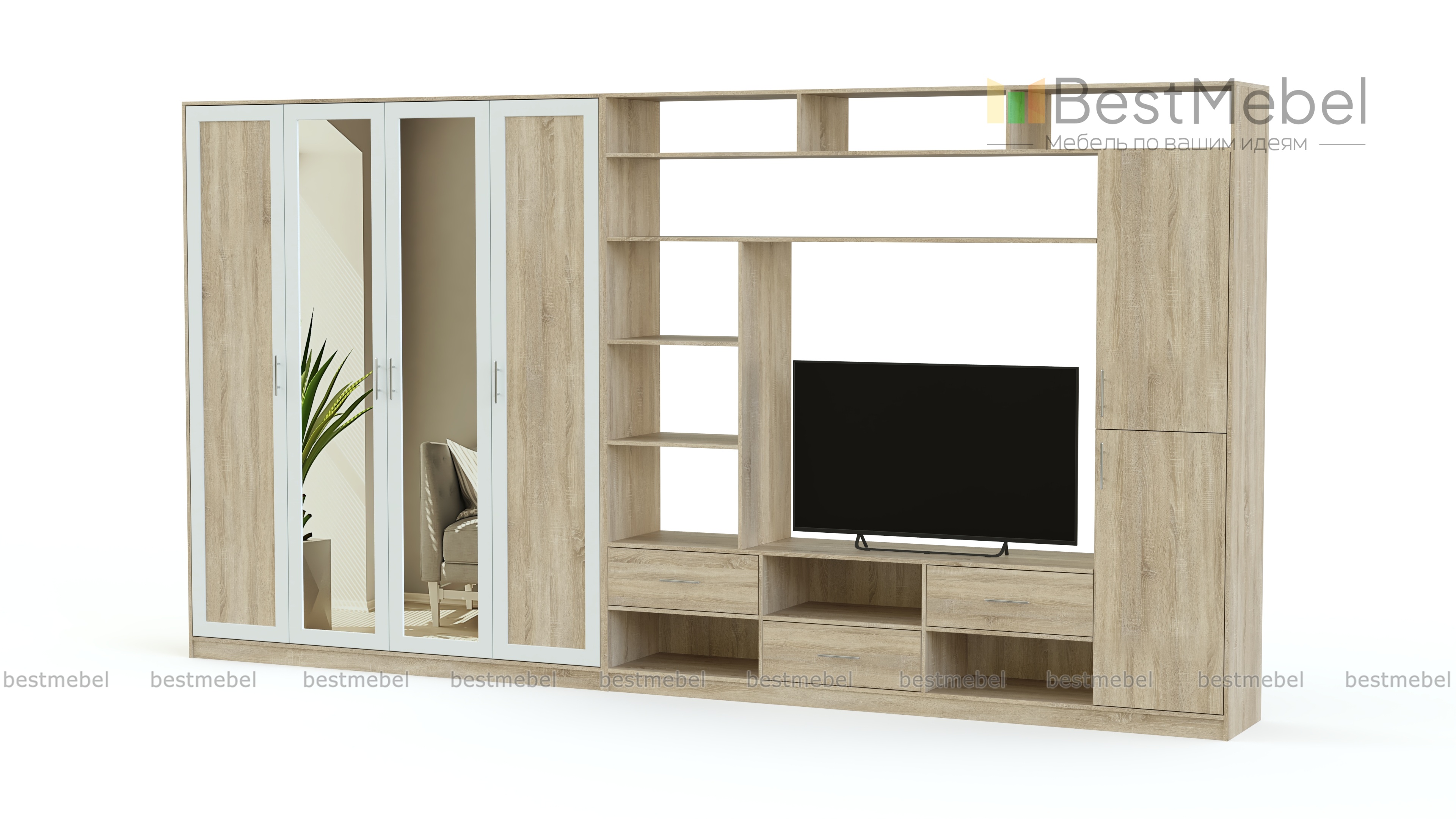 Стенка в гостиную TV-26 BMS