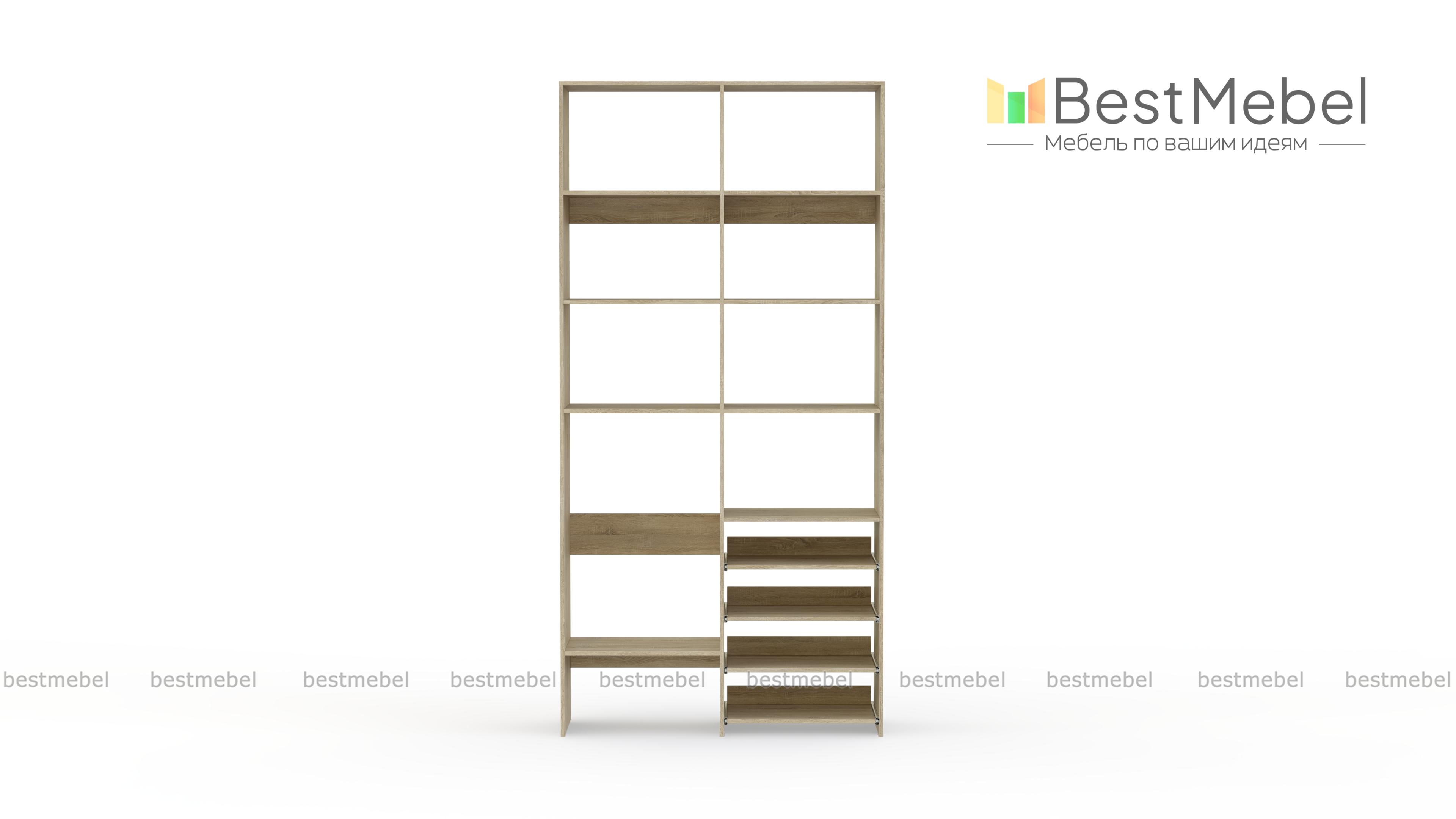 Стеллаж для одежды Мирта 80 BMS - Фото