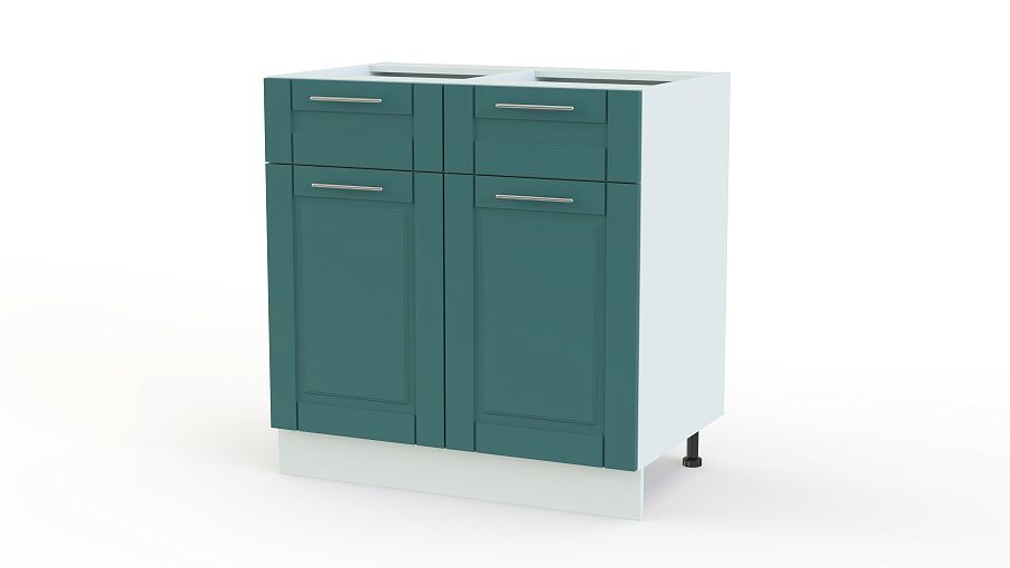 Шкаф нижний 2 двери 2 ящика Палермо BMS - Фото