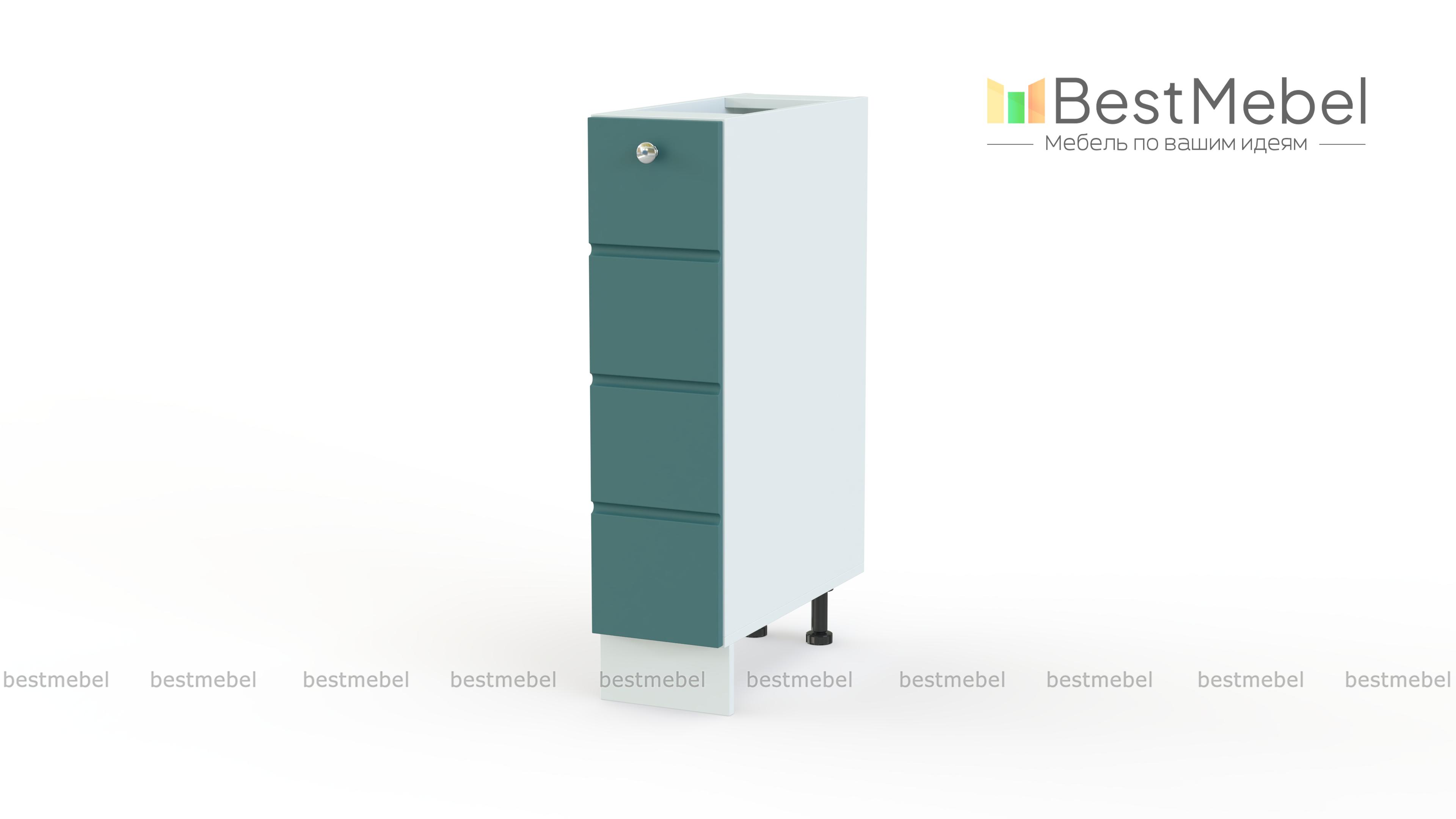 Тумба с бутылочницей Квадро BMS - Фото