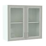 Шкаф навесной 2 двери со стеклом Ника BMS - Фото 3