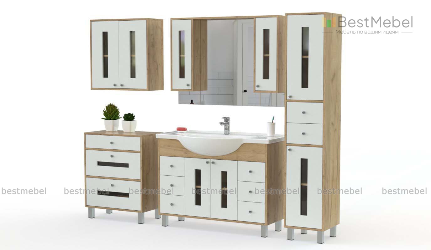 Комплект для ванной комнаты Прия 4 BMS