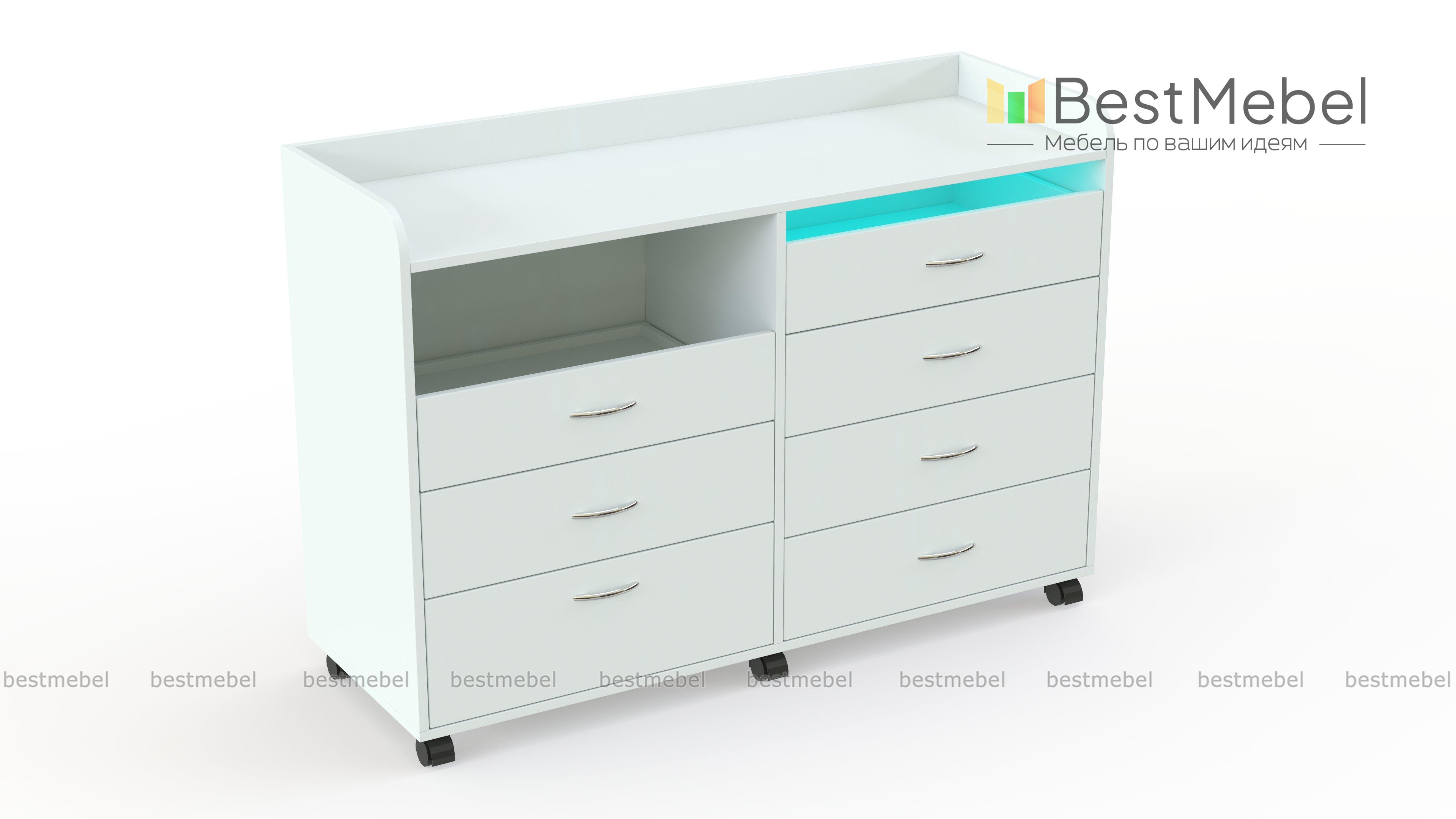 Комод на колесиках Лекси 5 BMS - Фото