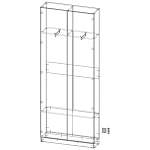 Шкаф распашной Интарс 2 (1000*2500*300)