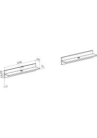 ЭСКИЗ Полки настенные  №000127288  (1200х222х222)